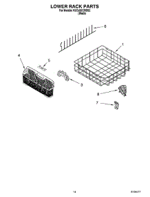 11 - Lower Rack Parts, Optional Parts (Not Included) parts for Kitchenaid Dishwasher KUDJ02CRBS2 from AppliancePartsPros.com