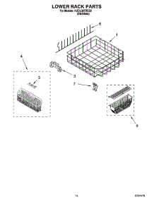 11 - Lower Rack Parts, Optional Parts (Not Included) parts for Kitchenaid Dishwasher KUDL02FRSS2 from AppliancePartsPros.com