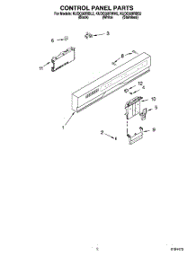 02 - Control Panel Parts parts for Kitchenaid Dishwasher KUDC02IRWH2 from AppliancePartsPros.com