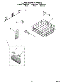 11 - Lower Rack Parts, Optional Parts (Not Included) parts for Kitchenaid Dishwasher KUDR02FSBL1 from AppliancePartsPros.com