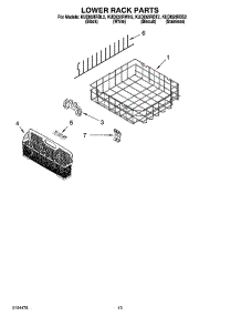 11 - Lower Rack Parts, Optional Parts (Not Included) parts for Kitchenaid Dishwasher KUDI02IRWH2 from AppliancePartsPros.com