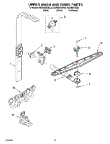 10 - Upper Wash And Rinse Parts parts for Kitchenaid Dishwasher KUDR02FSSS2 from AppliancePartsPros.com