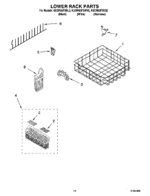 11 - Lower Rack Parts, Optional Parts (Not Included) parts for Kitchenaid Dishwasher KUDR02FSSS2 from AppliancePartsPros.com