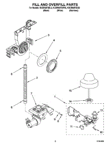 06 - Fill And Overfill Parts parts for Kitchenaid Dishwasher KUDR02FSWH2 from AppliancePartsPros.com