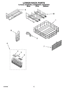 12 - Lower Rack Parts, Optional Parts (Not Included) parts for Kitchenaid Dishwasher KUDS02FRSS2 from AppliancePartsPros.com