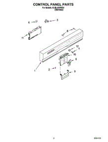 02 - Control Panel Parts parts for Kitchenaid Dishwasher KUDL02IRBS2 from AppliancePartsPros.com