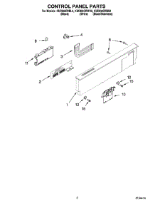 02 - Control Panel Parts parts for Kitchenaid Dishwasher KUDI02CRBS2 from AppliancePartsPros.com