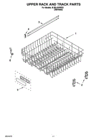 09 - Upper Rack And Track Parts parts for Kitchenaid Dishwasher KUDL02IRBS2 from AppliancePartsPros.com