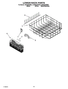 11 - Lower Rack Parts, Optional Parts (Not Included) parts for Kitchenaid Dishwasher KUDI02CRBS2 from AppliancePartsPros.com