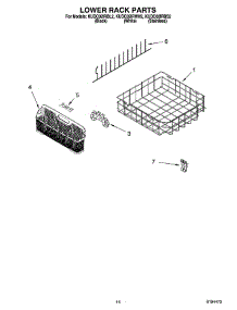 11 - Lower Rack Parts, Optional Parts (Not Included) parts for Kitchenaid Dishwasher KUDC02IRBS2 from AppliancePartsPros.com