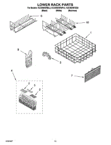 12 - Lower Rack Parts, Optional Parts (Not Included) parts for Kitchenaid Dishwasher KUDS02SRSS2 from AppliancePartsPros.com