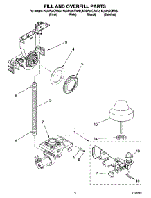 06 - Fill And Overfill Parts parts for Kitchenaid Dishwasher KUDP02CRBT2 from AppliancePartsPros.com