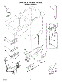 02 - Control Panel Parts parts for Kitchenaid Dishwasher KIDS42EPSS1 from AppliancePartsPros.com
