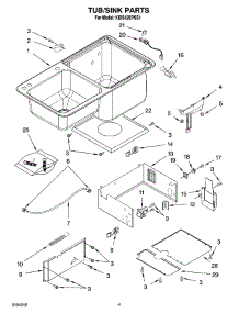 03 - Tub / Sink Parts parts for Kitchenaid Dishwasher KIDS42EPSS1 from AppliancePartsPros.com