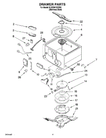 04 - Drawer Parts parts for Kitchenaid Dishwasher KUDD01DSSS0 from AppliancePartsPros.com