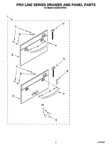 02 - Pro Line Series Drawer And Panel Parts parts for Kitchenaid Dishwasher KUDD01DPPA1 from AppliancePartsPros.com