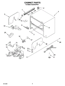 03 - Cabinet Parts parts for Kitchenaid Dishwasher KUDD01DPPA1 from AppliancePartsPros.com