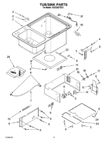 03 - Tub / Sink Parts parts for Kitchenaid Dishwasher KIDS36EPSS1 from AppliancePartsPros.com