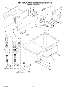 04 - Air-Gap And Dispenser Parts parts for Kitchenaid Dishwasher KIDS36EPSS1 from AppliancePartsPros.com
