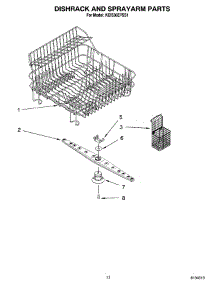 07 - Dishrack And Sprayarm Parts, Optional Parts (Not Included) parts for Kitchenaid Dishwasher KIDS36EPSS1 from AppliancePartsPros.com