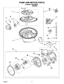 08 - Pump And Motor Parts parts for Kitchenaid Dishwasher KUDL02IRBS1 from AppliancePartsPros.com