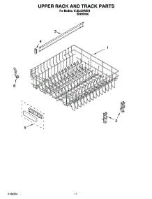 09 - Upper Rack And Track Parts parts for Kitchenaid Dishwasher KUDL02IRBS1 from AppliancePartsPros.com