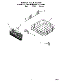 11 - Lower Rack Parts, Optional Parts (Not Included) parts for Kitchenaid Dishwasher KUDC02IRWH1 from AppliancePartsPros.com