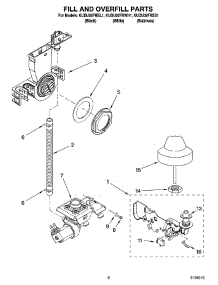 06 - Fill And Overfill Parts parts for Kitchenaid Dishwasher KUDU02FRSS1 from AppliancePartsPros.com