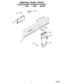 02 - Control Panel Parts parts for Kitchenaid Dishwasher KUDC02IRBL1 from AppliancePartsPros.com