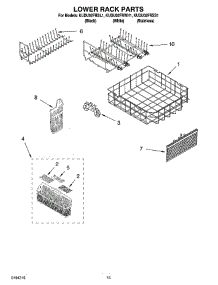 12 - Lower Rack Parts, Optional Parts (Not Included) parts for Kitchenaid Dishwasher KUDU02FRWH1 from AppliancePartsPros.com
