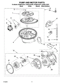 08 - Pump And Motor Parts parts for Kitchenaid Dishwasher KUDP01DLBT7 from AppliancePartsPros.com
