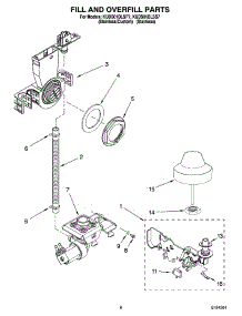 06 - Fill And Overfill Parts parts for Kitchenaid Dishwasher KUDS01DLSS7 from AppliancePartsPros.com