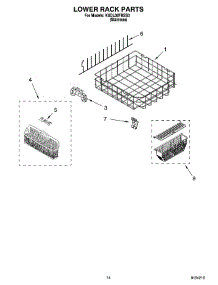 11 - Lower Rack Parts, Optional Parts (Not Included) parts for Kitchenaid Dishwasher KUDL02FRSS0 from AppliancePartsPros.com