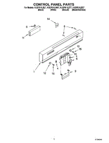 02 - Control Panel Parts parts for Kitchenaid Dishwasher KUDP01ILBL7 from AppliancePartsPros.com