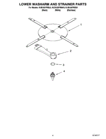 04 - Lower Washarm And Strainer Parts parts for Kitchenaid Dishwasher KUDU02FRSS0 from AppliancePartsPros.com