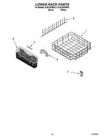 11 - Lower Rack Parts, Optional Parts (Not Included) parts for Kitchenaid Dishwasher KUDC02IRBL0 from AppliancePartsPros.com
