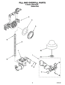 06 - Fill And Overfill Parts parts for Kitchenaid Dishwasher KUDI01DLSS6 from AppliancePartsPros.com