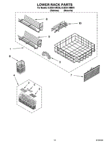 11 - Lower Rack Parts, Optional Parts (Not Included) parts for Kitchenaid Dishwasher KUDS01VMMT6 from AppliancePartsPros.com