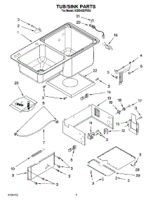 03 - Tub / Sink Parts parts for Kitchenaid Dishwasher KIDS42EPSS0 from AppliancePartsPros.com