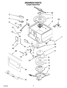 05 - Drawer Parts parts for Kitchenaid Dishwasher KUDD01DPPA0 from AppliancePartsPros.com