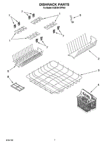 06 - Dishrack Parts parts for Kitchenaid Dishwasher KUDD01DPPA0 from AppliancePartsPros.com