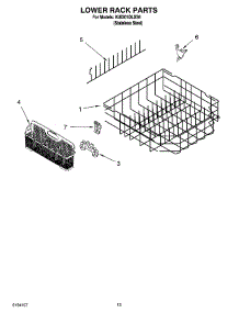 11 - Lower Rack Parts, Optional Parts (Not Included) parts for Kitchenaid Dishwasher KUDI01DLSS6 from AppliancePartsPros.com
