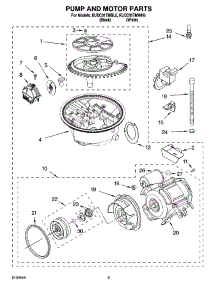 08 - Pump And Motor Parts parts for Kitchenaid Dishwasher KUDC01TMBL6 from AppliancePartsPros.com