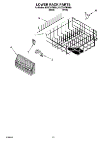 11 - Lower Rack Parts, Optional Parts (Not Included) parts for Kitchenaid Dishwasher KUDC01TMBL6 from AppliancePartsPros.com