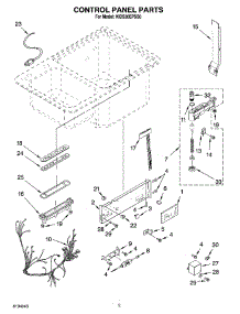02 - Control Panel Parts parts for Kitchenaid Dishwasher KIDS36EPSS0 from AppliancePartsPros.com