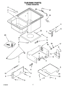 03 - Tub / Sink Parts parts for Kitchenaid Dishwasher KIDS36EPSS0 from AppliancePartsPros.com