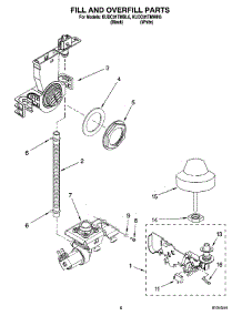 06 - Fill And Overfill Parts parts for Kitchenaid Dishwasher KUDC01TMWH6 from AppliancePartsPros.com
