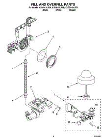 06 - Fill And Overfill Parts parts for Kitchenaid Dishwasher KUDS01DLBT6 from AppliancePartsPros.com
