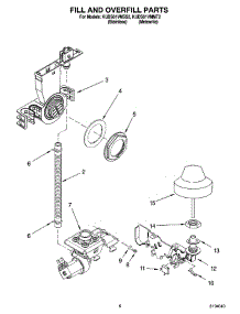 06 - Fill And Overfill Parts parts for Kitchenaid Dishwasher KUDS01VMSS2 from AppliancePartsPros.com