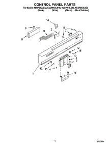 02 - Control Panel Parts parts for Kitchenaid Dishwasher KUDP01DLBT5 from AppliancePartsPros.com